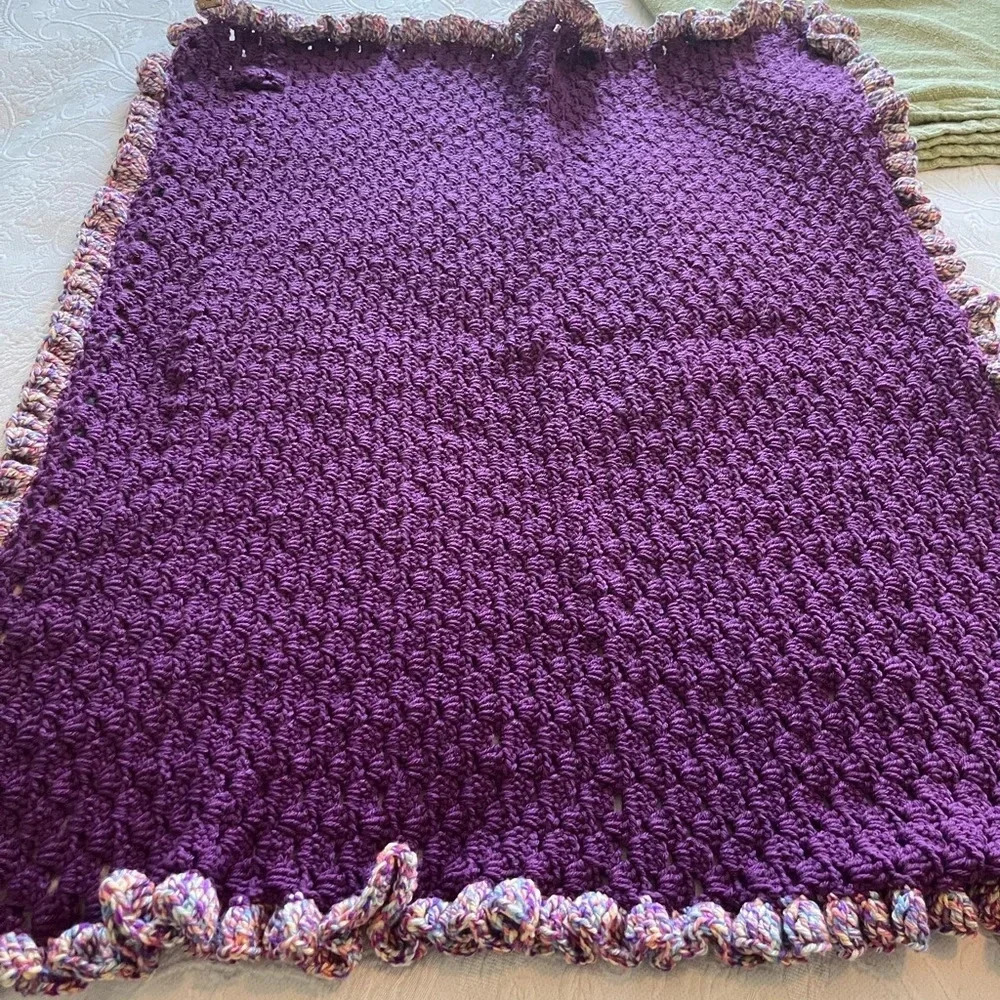 NWT 30x38 baby blanket, handmade. New - Picture 2 of 3